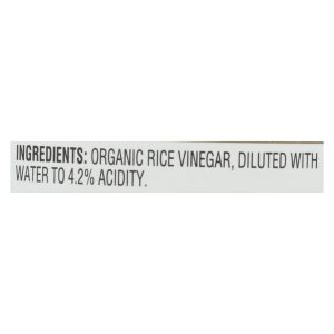 Nakano Vinegar - Organic - Natural Rice - Case of 6 - 12 oz