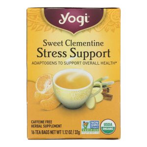 Yogi - Tea Clementine Stress - Case of 6 - 16 BAG