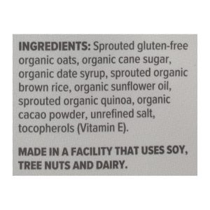 One Degree Organic Foods Quinoa Cacao Granola - Sprouted Oat - Case of 6 - 11 oz.