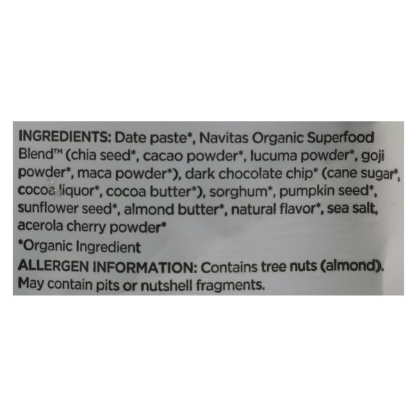 Navitas Organics - Powr Snac Chocolate Cacao - Case of 12 - 8 OZ