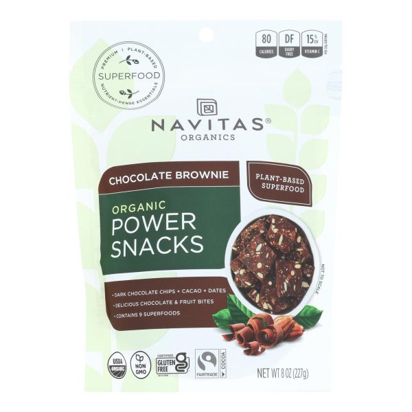 Navitas Organics - Powr Snac Chocolate Cacao - Case of 12 - 8 OZ - Image 3