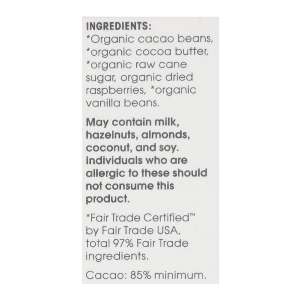 Alter Eco - Chocolate Raspberry Blkout 85% - Case of 12-2.65 OZ - Image 2