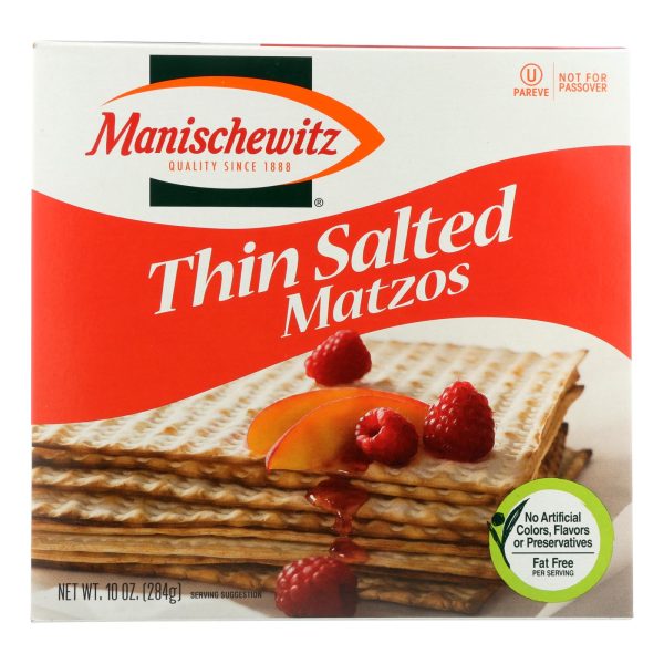 Manischewitz - Thin Matzo Cracker - Salted - Case of 12 - 10 oz. - Image 3