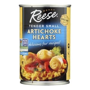 Reese Artichoke Hearts - Tender Small - Case of 12 - 14 oz.