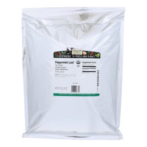 Frontier Herb Peppermint Leaf Organic Cut and Sifted - Single Bulk Item - 1LB