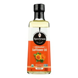 Spectrum Naturals High Heat Refined Organic Safflower Oil - Case of 12 - 16 Fl oz.