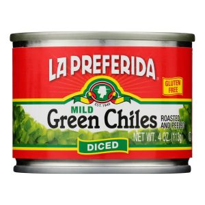 La Preferida Green Chiles - Diced - Case of 24 - 4 oz.