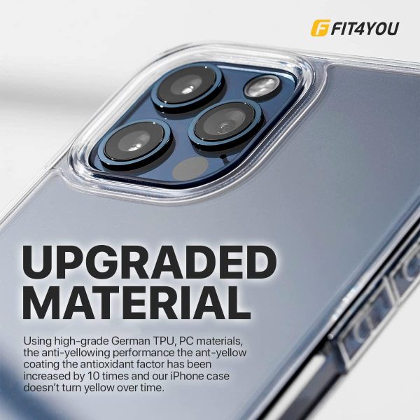 Crystal Clear Case for iPhоne 12 Pro Max – Thin Clear Protective Phone Cover with Slim TPU Back Shockproof Silicone Edges and Raised Bezels for Camera and Screen Protection - Image 9