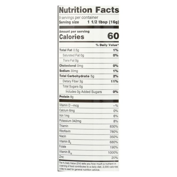 Red Star Nutritional Yeast Vegetarian Support Formula - Yeast Flakes - Mini - Case of 6 - 5 oz. - Image 2