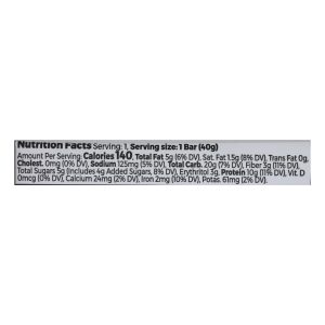 Orgain Organic Protein Bar - Chocolate Chip Cookie Dough - Case of 12 - 1.41 OZ