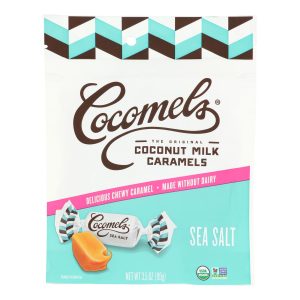 Cocomel - Organic Coconut Milk Caramels - Sea Salt - Case of 6 - 3.5 oz.