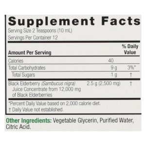 Nature's Answer - Sambucus nigra Black Elder Berry Extract - 4 fl oz
