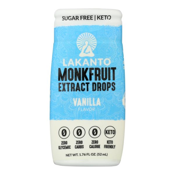 Lakanto - Swtnr Liquid Monkfruit Vanilla - Case of 6 - 1.76 FZ - Image 2