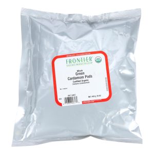Frontier Herb Cardamom Pods Organic Whole Green - Single Bulk Item - 1LB