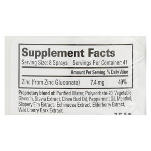 Quantum Research Thera Zinc Throat Spray - 2 fl oz