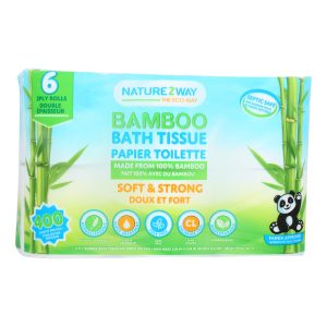 Naturezway - Bath Tissue Bamboo 6 Pack - Case of 8 - 1 CT
