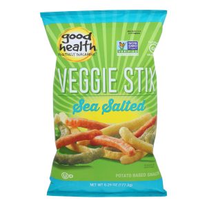 Good Health Sea Salt Veggie Stix  - Case of 10 - 6.25 OZ