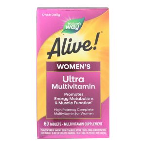Nature's Way - Alive! Once Daily Women's Multi-Vitamin - Ultra Potency - 60 Tablets