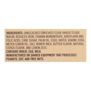 Deweys Bakery - Cookies Thins Meyer Lemon - Case of 6 - 9 OZ