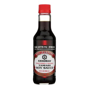 Kikkoman Tamari Soy Sauce - Naturally Brewed - Case of 6 - 10 fl oz
