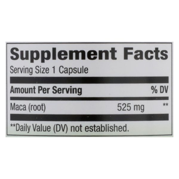 Nature's Way - Maca Root - 100 Capsules - Image 3