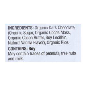 Element Organic Dipped Rice Cakes - Dark Chocolate - Case of 6 - 3.5 oz