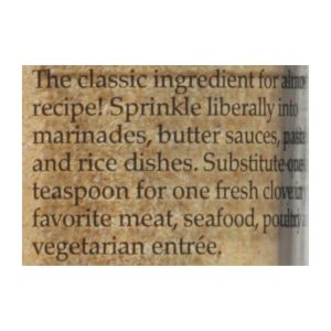 Morton and Bassett - Seasoning - Garlic Powder - Case of 3 - 2.6 oz.