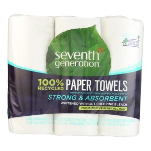 Seventh Generation Recycled Paper Towels - White - Case of 4 - 140 Sheets