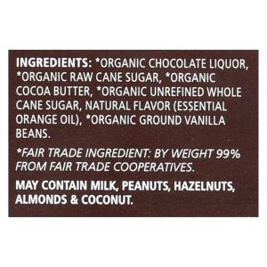Equal Exchange Organic Orange Chocolate - Orange - Case of 12 - 2.8 oz.