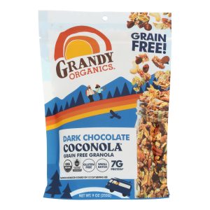 Grandy Oats Organic Granola - Chocolate Chunk Coconola - Case of 6 - 9 oz