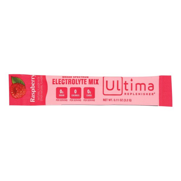 Ultima Replenisher - Electrolyte Powder Raspberry - Case of 20-0.11 OZ - Image 2