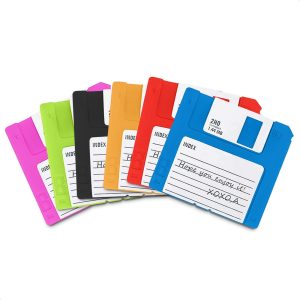 6 PCS Silicone Floppy Disk Coaster For Tables, Drink Coasters for Tabletop Protection - Cheerful Funny Coasters Suitable