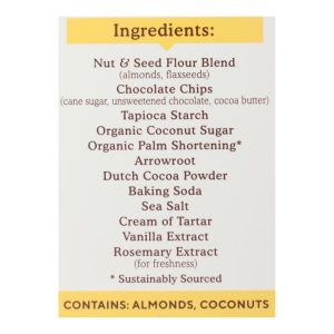 Simple Mills Cookies - Crunchy Double Chocolate - Case of 6 - 5.5 oz