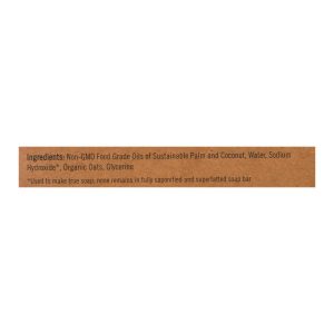 Sappo Hill Natural Oatmeal Glycerine Soap Fragrance Free - 3.5 oz - Case of 12