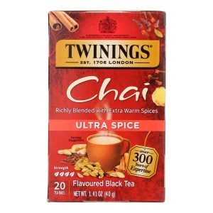 Twinings Tea Chai - Ultra Spice - Case of 6 - 20 Bags