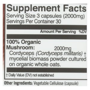 Organic Mushroom Nutrition - Mush Sprfd Crdycpts Caps - 1 Each - 90 CT