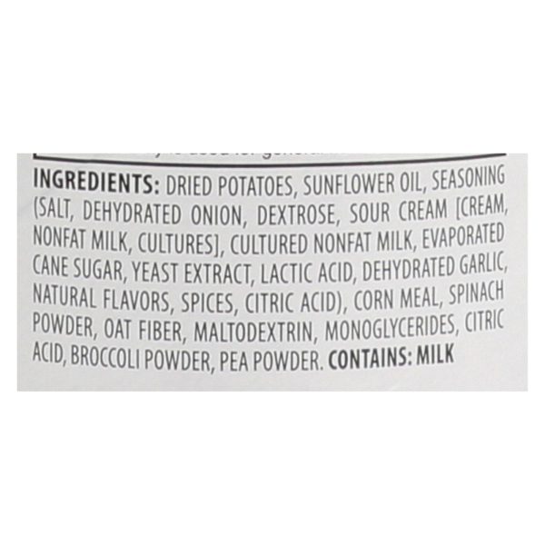 Sensible Portions Sour Cream & Onion Garden Veggie Chips In A Canister  - Case of 12 - 5 OZ