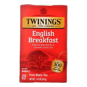 Twinings Tea English Breakfast Tea - Black Tea - Case of 6 - 20 Bags