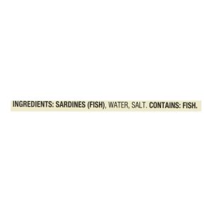 Season Sardines In Water  - Case of 12 - 4.375 OZ