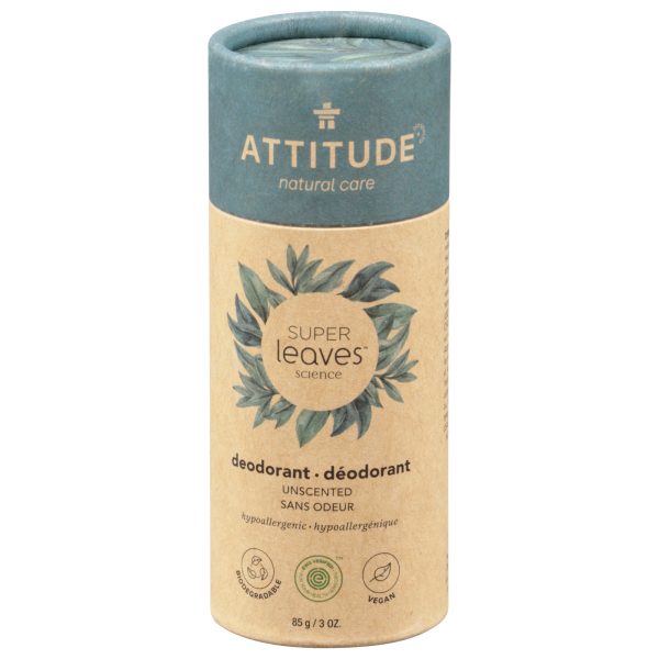 Attitude - Deodorant Spr/lv Unscented - 1 Each-3 OZ - Image 2