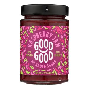 Good Good - Jam Raspberry No Sugar - Case of 6-12 OZ