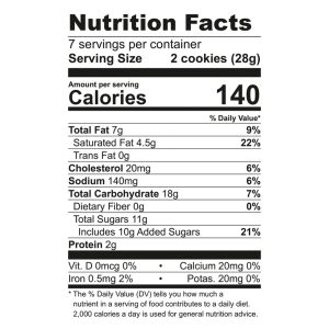 Tate's Bake Shop - Cookie Lemon - Case of 12-7 OZ