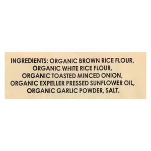 Edward and Sons Brown Rice Snaps - Toasted Onion - Case of 12 - 3.5 oz.