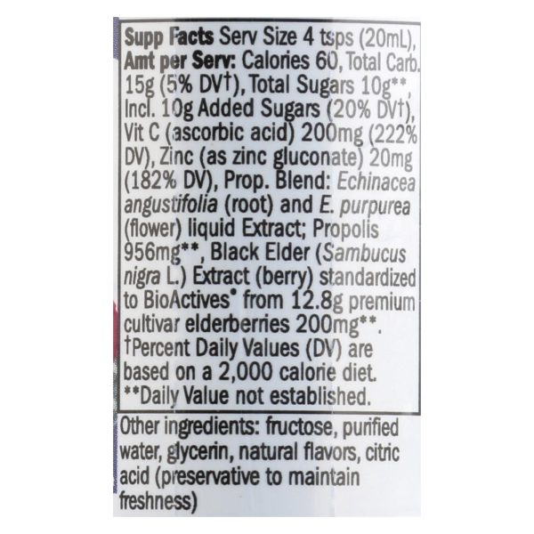 Nature's Way - Sambucus Immune Syrup - Case of 12 - 20 ML - Image 2