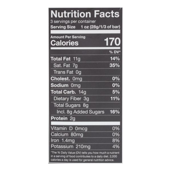 Endangered Species Natural Chocolate Bars - Dark Chocolate - 72 Percent Cocoa - Cacao Nibs - 3 oz Bars - Case of 12