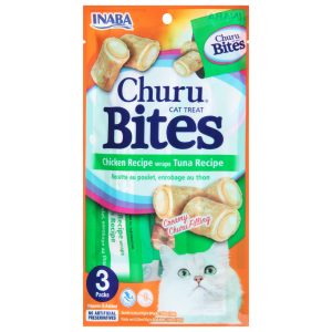 Inaba - Cat Treat Churu Chicken Tuna - Case of 8-1.05 OZ