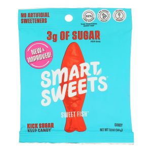 Smartsweets - Gummy Sweet Fish - Case of 12 - 1.8 OZ