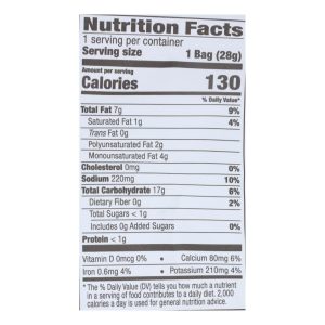 Sensible Portions Garden Veggie Straws - Sea Salt - Case of 24 - 1 oz.