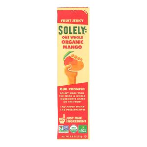 Solely Fruit - Fruit Jerky Mango - Case of 12 - .8 OZ