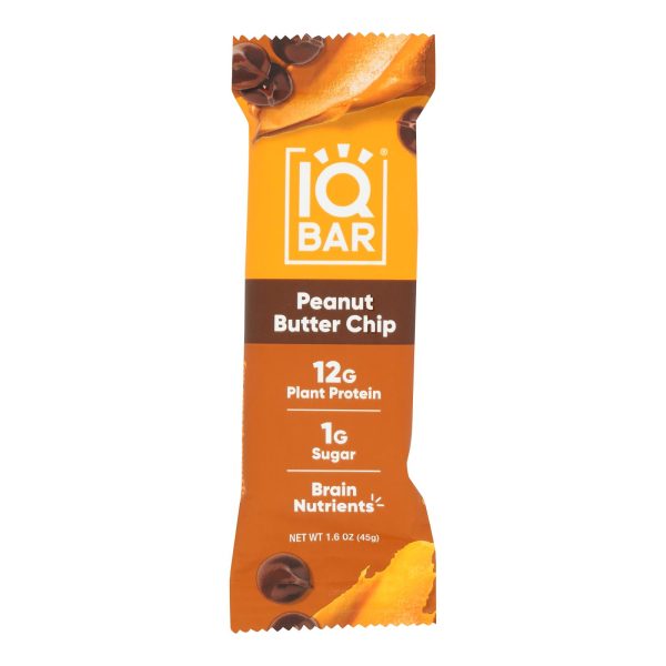 Iq Bar - Bar Peanut Butter Chip - Case of 12 - 1.6 OZ - Image 2